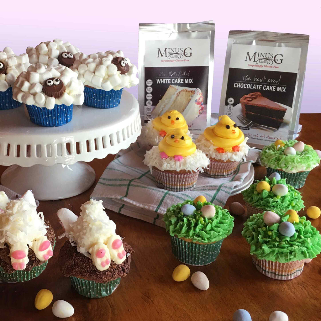 4 Easy Gluten-Free Easter Cupcakes!