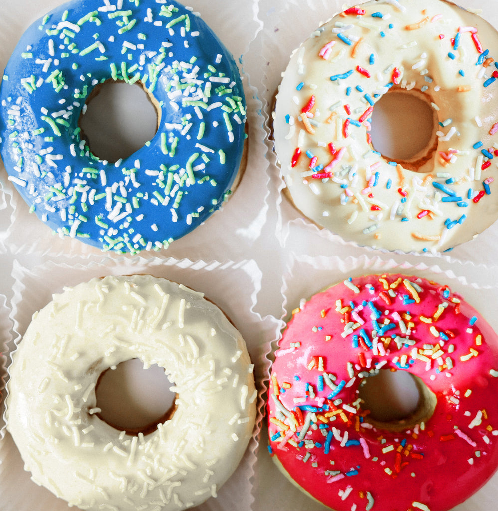 Gluten-Free Vanilla Iced Donuts