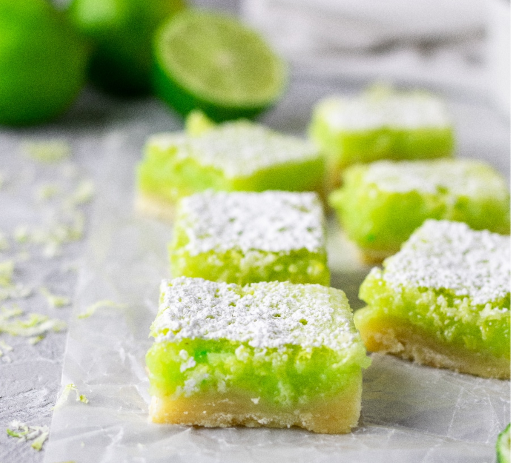 Gluten-Free Lime Shortbread Bar Recipe