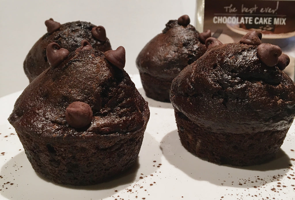 Double Chocolate Zucchini Muffins