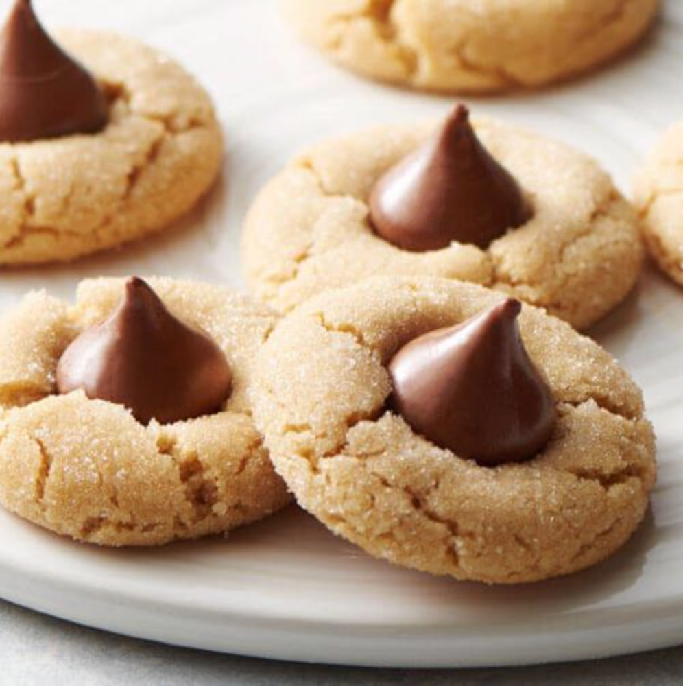 Gluten-free Peanut Butter Blossom Cookies