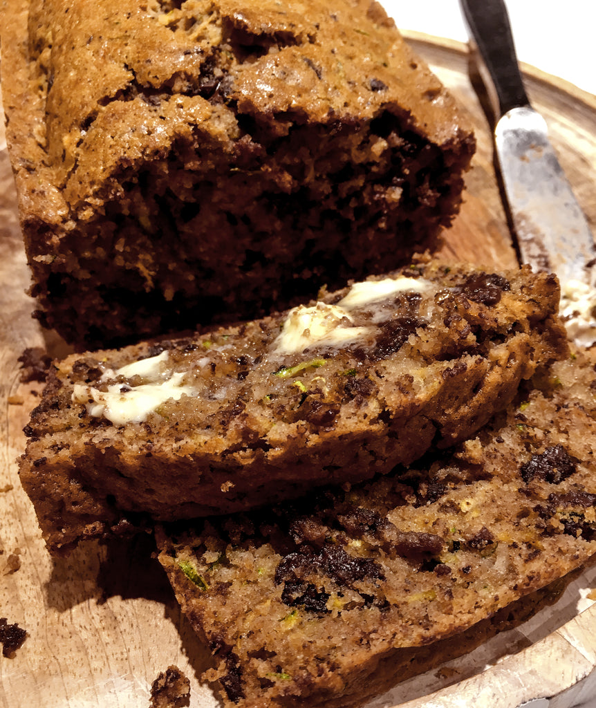 Zucchini Chocolate and Coconut Bread