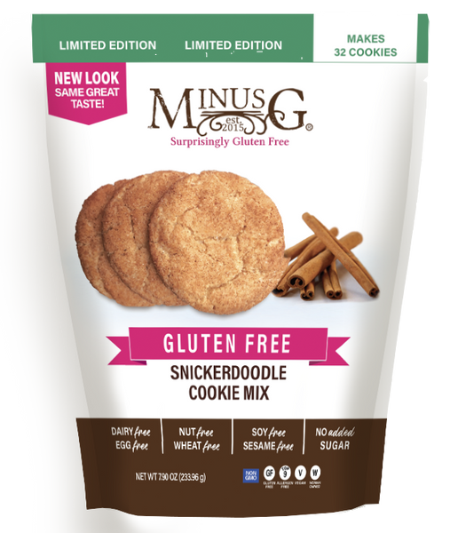Premium gluten-free snickerdoodle cookies that don't sacrifice taste. Allergy-friendly, Celiac-friendly, nut-free, dairy-free, soy-free, egg-free, wheat-free, sesame-free, and no added sugar.